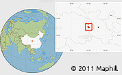 Savanna Style Location Map of Jainca, highlighted country