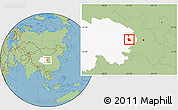 Savanna Style Location Map of Jainca, highlighted parent region