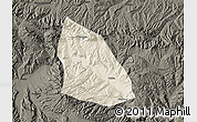 Shaded Relief Map of Jainca, darken