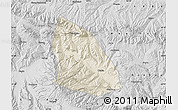 Shaded Relief Map of Jainca, desaturated