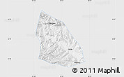 Silver Style Map of Jainca, single color outside