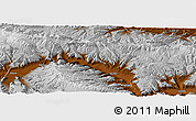 Physical Panoramic Map of Jainca