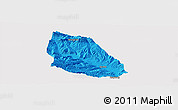 Political Panoramic Map of Jainca, cropped outside