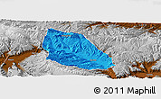 Political Panoramic Map of Jainca, physical outside