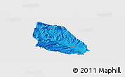 Political Panoramic Map of Jainca, single color outside