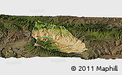 Satellite Panoramic Map of Jainca, darken