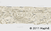 Shaded Relief Panoramic Map of Jainca