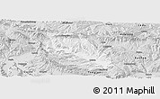 Silver Style Panoramic Map of Jainca