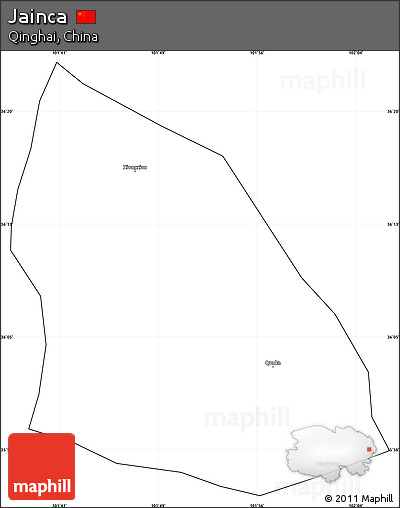 Blank Simple Map of Jainca, cropped outside