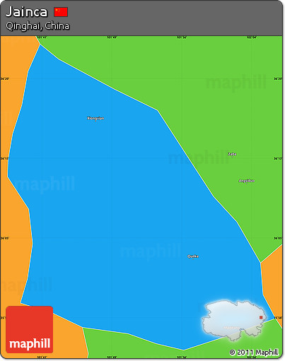 Political Simple Map of Jainca