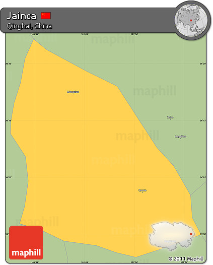 Savanna Style Simple Map of Jainca