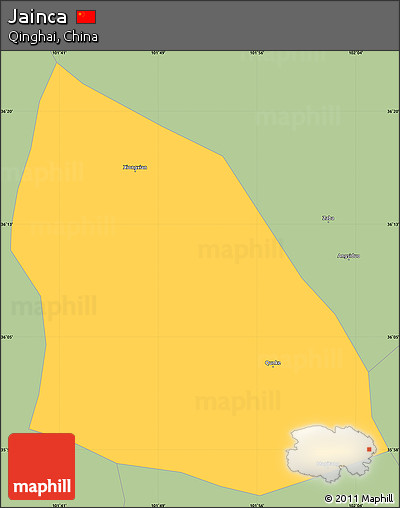Savanna Style Simple Map of Jainca