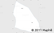 Silver Style Simple Map of Jainca, single color outside