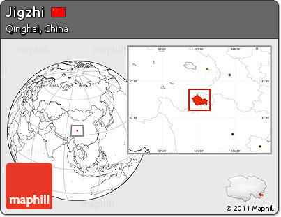 Blank Location Map of Jigzhi