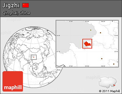Blank Location Map of Jigzhi, highlighted parent region