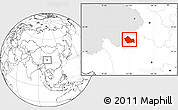 Blank Location Map of Jigzhi, highlighted parent region