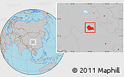 Gray Location Map of Jigzhi
