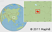 Savanna Style Location Map of Jigzhi
