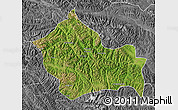 Satellite Map of Jigzhi, desaturated