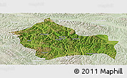 Satellite Panoramic Map of Jigzhi, lighten
