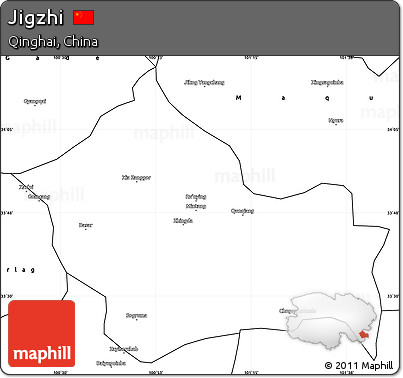 Blank Simple Map of Jigzhi