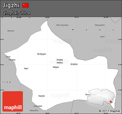 Gray Simple Map of Jigzhi