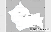 Gray Simple Map of Jigzhi, single color outside