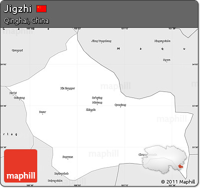 Silver Style Simple Map of Jigzhi
