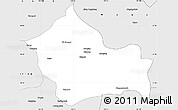 Silver Style Simple Map of Jigzhi