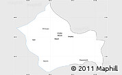 Silver Style Simple Map of Jigzhi, single color outside