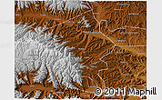 Physical 3D Map of Minhe