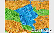 Political 3D Map of Minhe