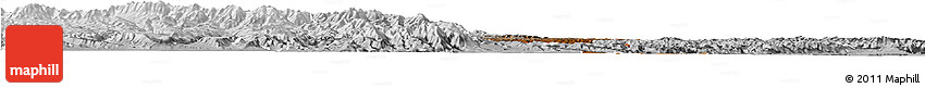 Physical Horizon Map of Minhe, lighten, desaturated Physical Horizon Map of Minhe, lighten, desaturated