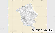 Classic Style Map of Minhe, single color outside