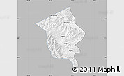Gray Map of Minhe, single color outside