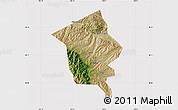 Satellite Map of Minhe, cropped outside