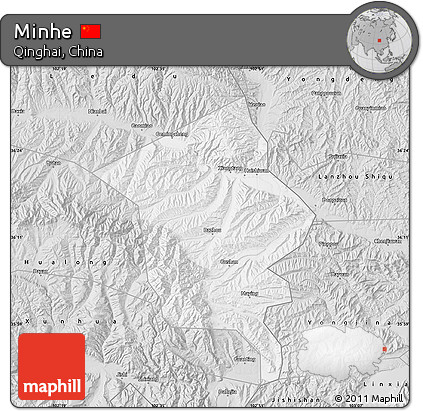 Silver Style Map of Minhe