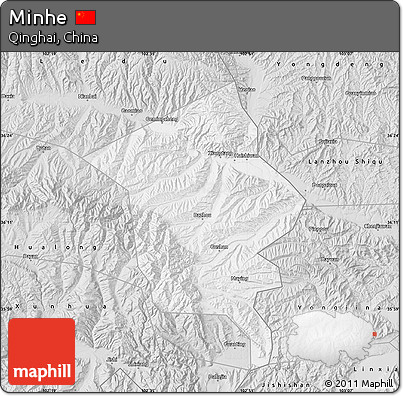 Silver Style Map of Minhe