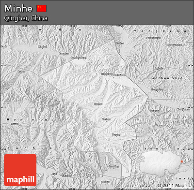 Silver Style Map of Minhe