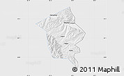 Silver Style Map of Minhe, single color outside