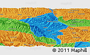 Political Panoramic Map of Minhe