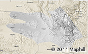 Physical 3D Map of Zekog, shaded relief outside