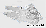 Physical 3D Map of Zekog, single color outside