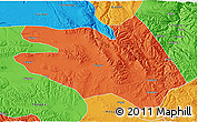 Political 3D Map of Zekog
