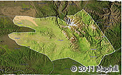 Satellite 3D Map of Zekog, darken