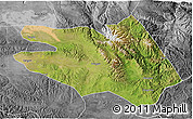 Satellite 3D Map of Zekog, desaturated