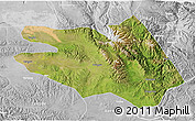 Satellite 3D Map of Zekog, lighten, desaturated