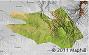 Satellite 3D Map of Zekog, physical outside