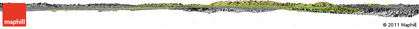 Satellite Horizon Map of Zekog, desaturated