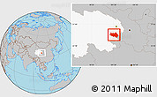 Gray Location Map of Zekog, highlighted parent region